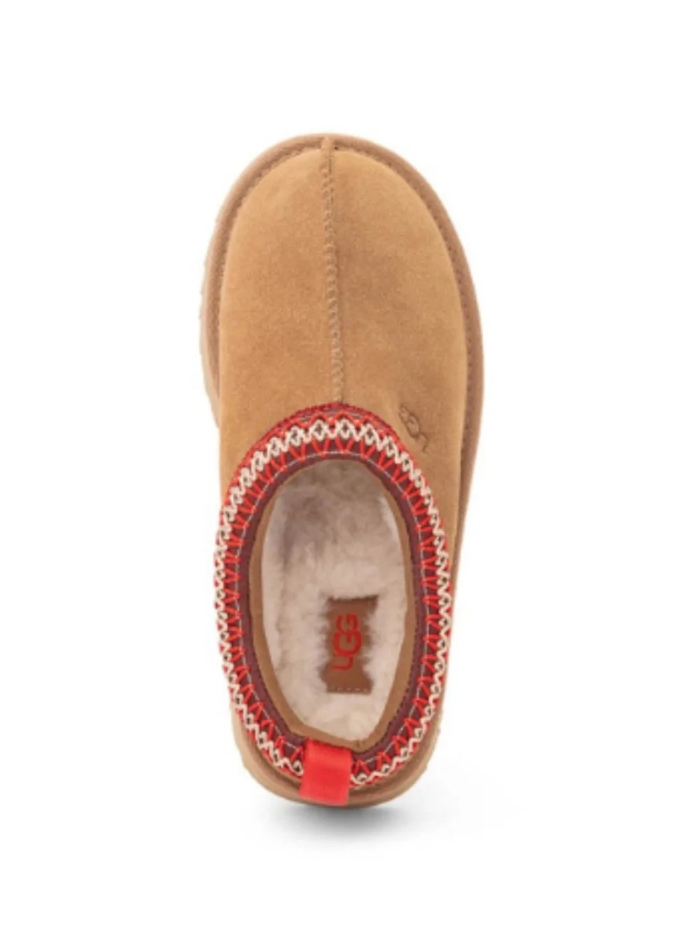 Kids UGG Tazz Slippers in Chestnut Suede. 1143776K